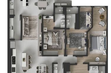 Apartamento &agrave; venda - 172m&sup2; - Ciudad Del Leste