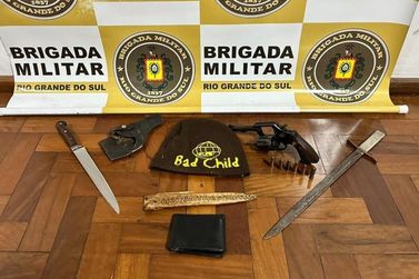 Brigada Militar prende homem que ameaçou o filho com arma em Nova Petrópolis