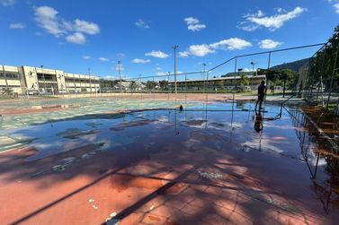 Quadras externas da Vila Olímpica estão fechadas para execução de melhorias