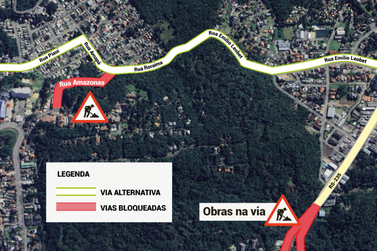 Estrada Velha será bloqueada na Rua Amazonas nesta quinta-feira (16) em Gramado