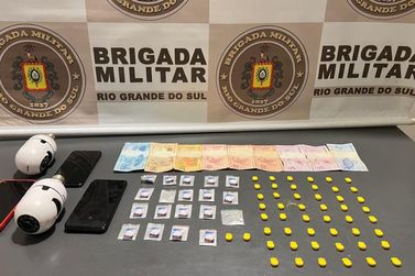 Brigada Militar prende trio por tr&aacute;fico de drogas em Gramado