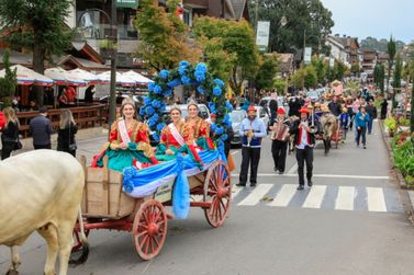 Desfile de Carretas e finais dos Jogos Rurais s&atilde;o atra&ccedil;&otilde;es da Festa da Col&ocirc;nia de Gramado
