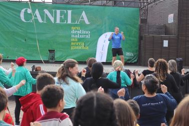 Dia do Desafio mobiliza estudantes de Canela em prol de h&aacute;bitos saud&aacute;veis