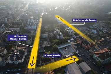 Ruas no Centro de Canela ter&atilde;o altera&ccedil;&atilde;o de sentido a partir de 1&ordm; de setembro