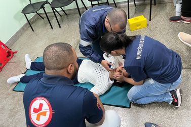 Equipe de saúde realiza treinamento de emergências para Festa das Nações