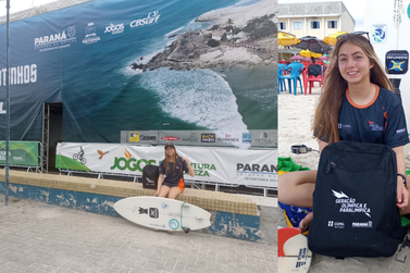 Guaratubana de 14 anos disputa Taça Brasil de Surf em Matinhos  