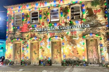 Natal de Guaratuba encerra programa&ccedil;&atilde;o nesta ter&ccedil;a com chegada do Papai Noel