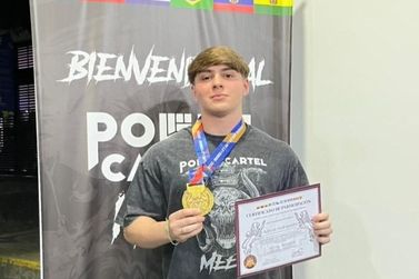 Jovem de Guaratuba recordista no supino coleciona vit&oacute;rias e sonha com mundial