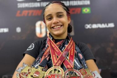 Atleta de Guaratuba de 13 anos &eacute; convocada para o Mundial de Grappling nos EUA