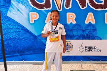 Aos 7 anos, atleta de Guaratuba conquista vaga em mundial de capoeira