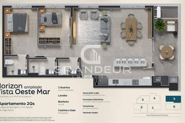 Apartamento &agrave; venda - 74m&sup2; - Centro