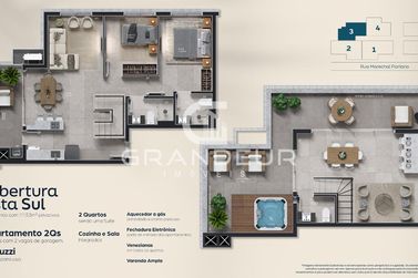 Apartamento &agrave; venda - 74m&sup2; - Centro