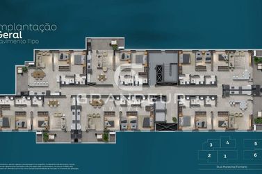 Apartamento &agrave; venda - 74m&sup2; - Centro