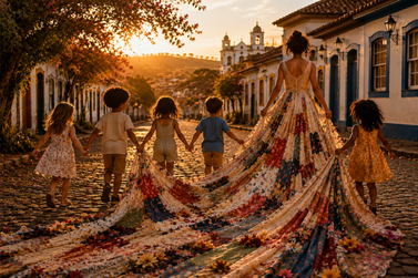 O vestido de, finalmente, acordar