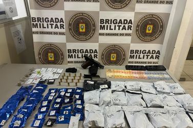 Brigada Militar prende homem com arma, muni&ccedil;&otilde;es e drogas em Igrejinha