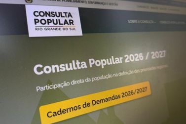 Consulta Popular abre vota&ccedil;&atilde;o nesta segunda-feira (20) para definir investimentos