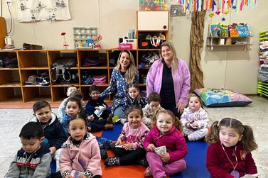 Prefeitura de Parob&eacute; promove a&ccedil;&atilde;o de educa&ccedil;&atilde;o em sa&uacute;de bucal com crian&ccedil;as da EMEI Azaleia