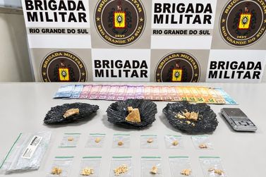 Brigada Militar realiza pris&atilde;o de indiv&iacute;duo por tr&aacute;fico de drogas em Igrejinha