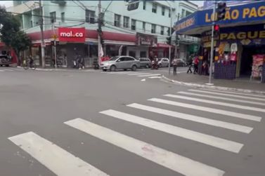 Idosa é atropelada em Caratinga