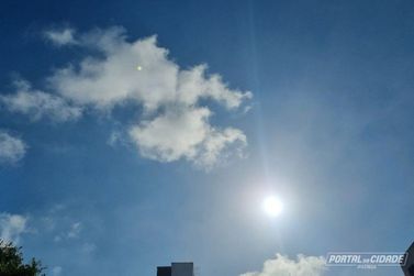 Confira a previs&atilde;o do tempo para o Vale do A&ccedil;o neste s&aacute;bado (14)
