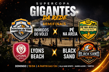 V&ocirc;lei: Supercopa Gigantes da Rede define finalistas neste domingo (19), em Tim&oacute;teo