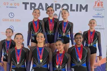 Atletas de Tim&oacute;teo e Ipatinga conquistam 21 medalhas em torneio estadual de gin&aacute;stica