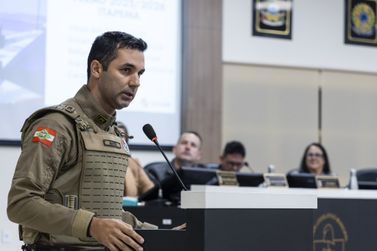 Pol&iacute;cia Militar apresenta dados de redu&ccedil;&atilde;o de furtos e homic&iacute;dios em Itapema