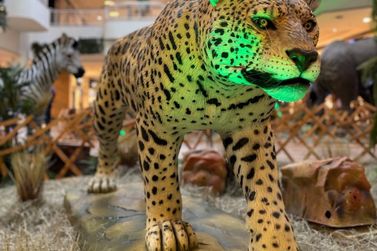 Balne&aacute;rio Shopping recebe exposi&ccedil;&atilde;o gratuita com animais animatr&ocirc;nicos em tamanho real