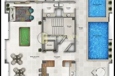 Apartamento &agrave; venda - 131m&sup2; - Meia Praia