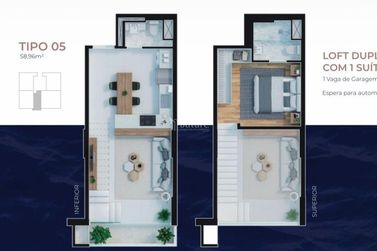 Loft &agrave; venda - 59m&sup2; - Aririb&aacute;