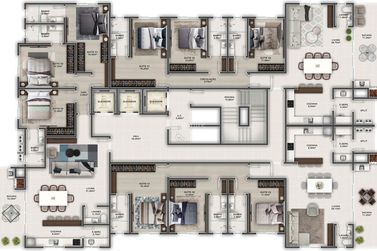 Apartamento &agrave; venda - 123m&sup2; - Meia Praia