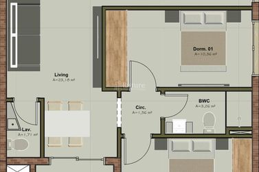 Apartamento &agrave; venda - 64m&sup2; - 