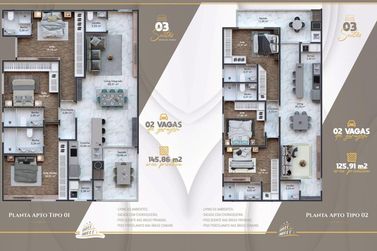 Apartamento &agrave; venda - 123m&sup2; - 