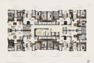 Apartamento &agrave; venda - 76m&sup2; - Balne&aacute;rio Pereque