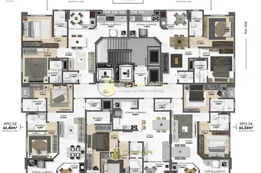 Apartamento &agrave; venda - 70m&sup2; - Morretes