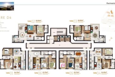 Apartamento &agrave; venda - 63m&sup2; - Morretes