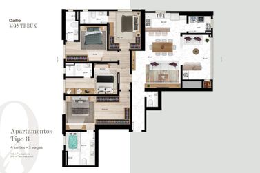 Apartamento &agrave; venda - 165m&sup2; - Centro