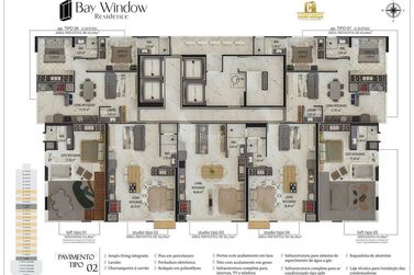 Apartamento &agrave; venda - 77m&sup2; - 
