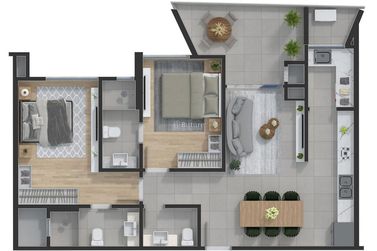 Apartamento &agrave; venda - 120m&sup2; - Balne&aacute;rio Perequ&ecirc;