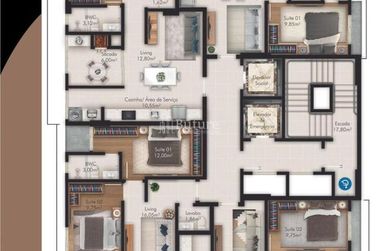 Apartamento &agrave; venda - 68m&sup2; - Morretes