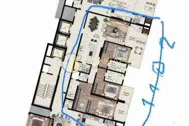 Apartamento &agrave; venda - 165m&sup2; - Centro