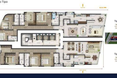 Apartamento &agrave; venda - 190m&sup2; - Morretes