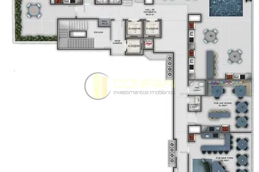 Apartamento &agrave; venda - 45m&sup2; - Meia Praia