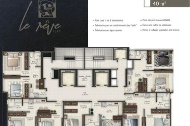 Loft &agrave; venda - 40m&sup2; - Meia Praia