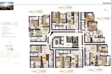 Apartamento &agrave; venda - 64m&sup2; - Morretes