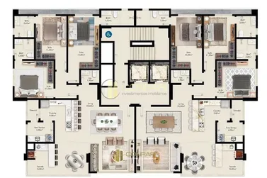 Apartamento &agrave; venda - 130m&sup2; - Meia Praia