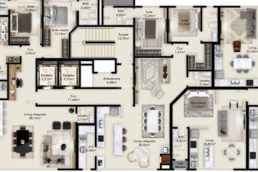 Apartamento &agrave; venda - 108m&sup2; - 