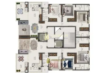 Apartamento &agrave; venda - 110m&sup2; - Meia Praia