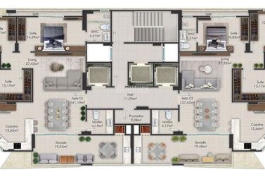 Apartamento &agrave; venda - 138m&sup2; - Andorinha
