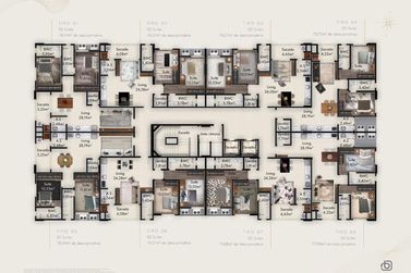 Apartamento &agrave; venda - 77m&sup2; - 